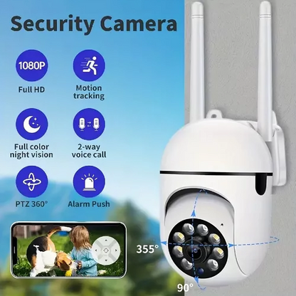 Camara Seguridad Wifi Robotica Blanca