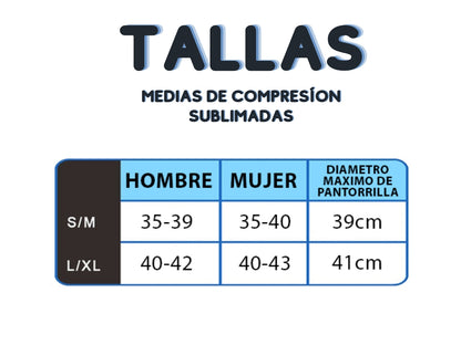 Medias de Compresion (Trineos Navidad)